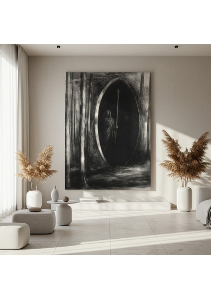 Karanlık Akademi Gizemi Soyut Sanat Tablosu fırsatları