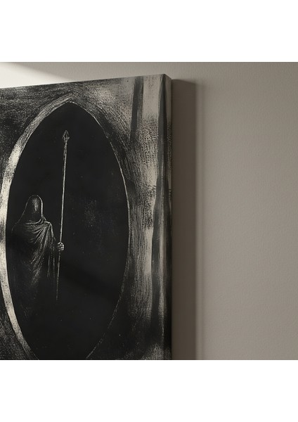 Karanlık Akademi Gizemi Soyut Sanat Tablosu indirimleri