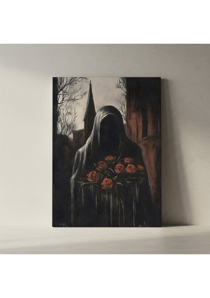Karanlık Romantizm Gül Buketi Tablosu fiyatları