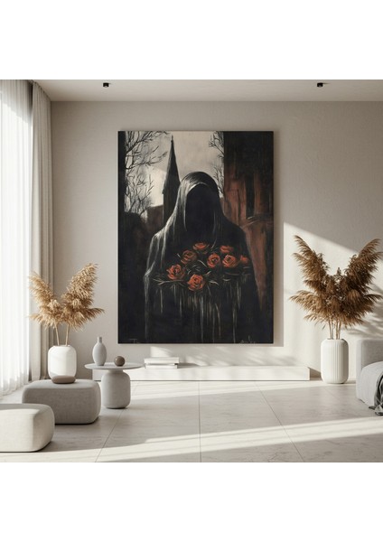 Karanlık Romantizm Gül Buketi Tablosu fırsatları