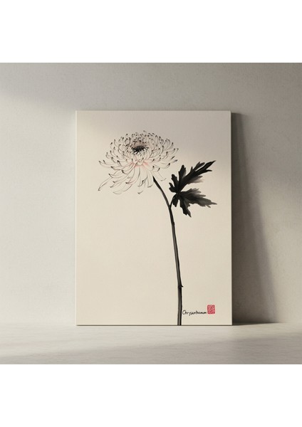 Minimalist Krizantem Çiçeği Tablosu fiyatları