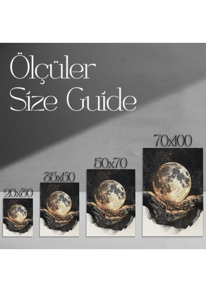 Kozmosun Kalbinde Soyut Sanat Tablosu modelleri