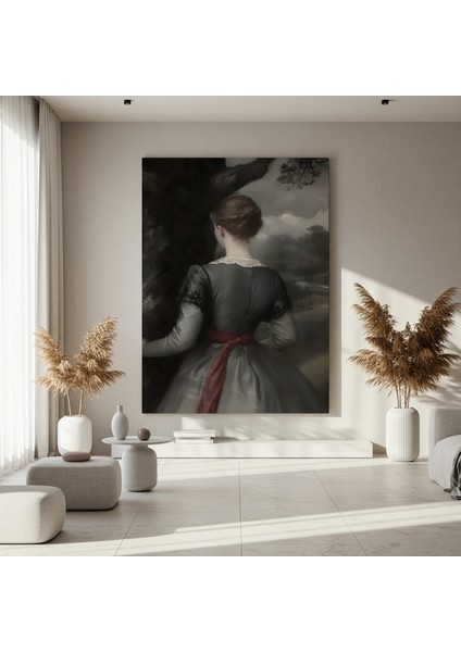 Karanlık Romantizm Kadın Portresi Tablosu fırsatları