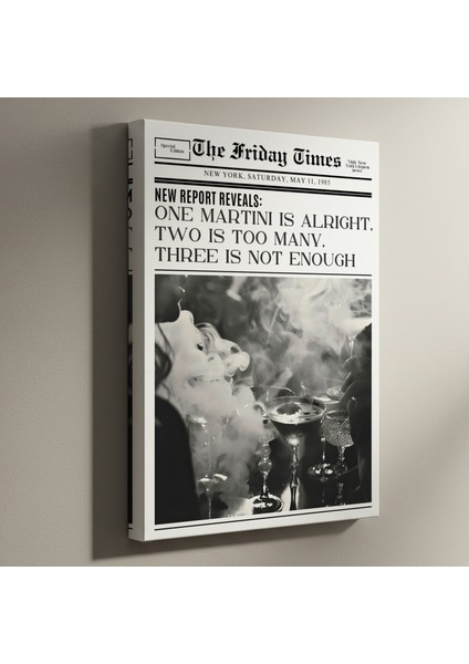 Karanlık ve Şık Martini Gecesi Tablosu