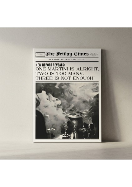 Karanlık ve Şık Martini Gecesi Tablosu fiyatları