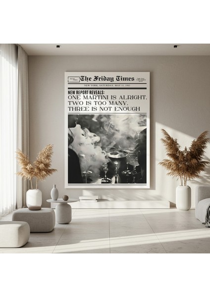 Karanlık ve Şık Martini Gecesi Tablosu fırsatları