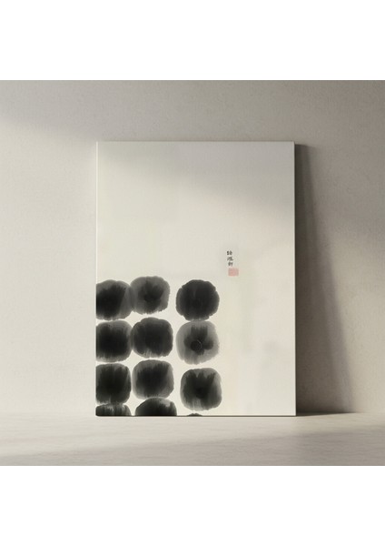 Soyut Siyah Beyaz Damla Tablosu fiyatları