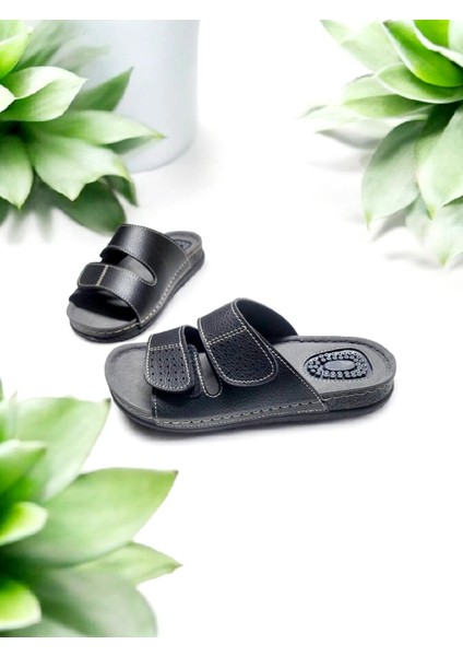 Çift Cırtlı Ayarlanabilir Topuk Dikeni Jelli Ev ve Dışarı Terliği modelleri