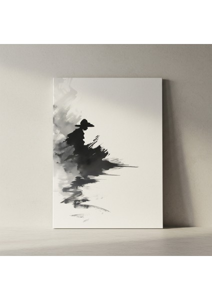 Soyut Tuval Tablosu: Şapkalı Figürün Gizemi fiyatları