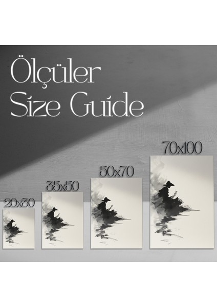 Soyut Tuval Tablosu: Şapkalı Figürün Gizemi modelleri