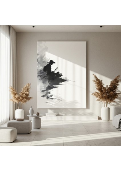 Soyut Tuval Tablosu: Şapkalı Figürün Gizemi fırsatları