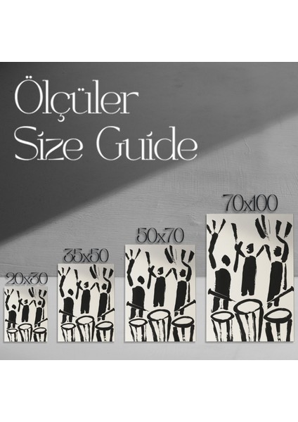 Soyut Davulcu Tablosu modelleri