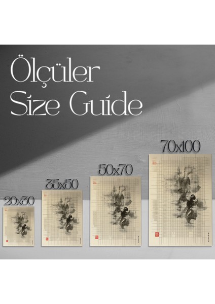 Soyut Mürekkep Boyama Tablosu modelleri