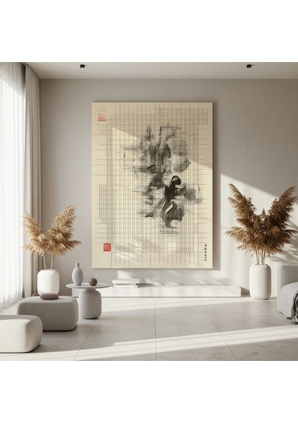 Soyut Mürekkep Boyama Tablosu fırsatları