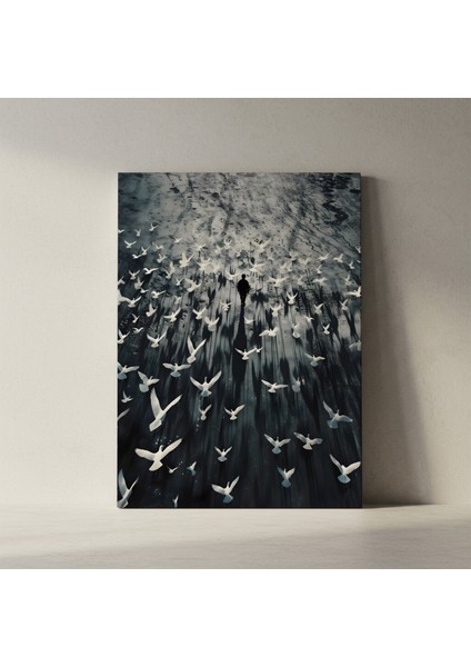 Yalnızlığın Kanatları Soyut Sanat Tablosu fiyatları