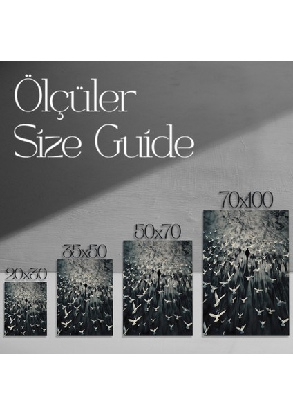 Yalnızlığın Kanatları Soyut Sanat Tablosu modelleri