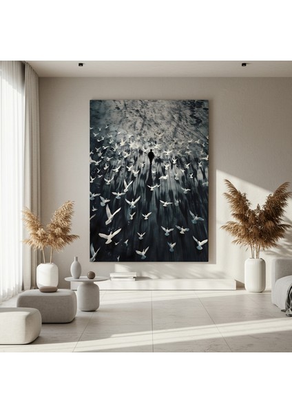 Yalnızlığın Kanatları Soyut Sanat Tablosu fırsatları