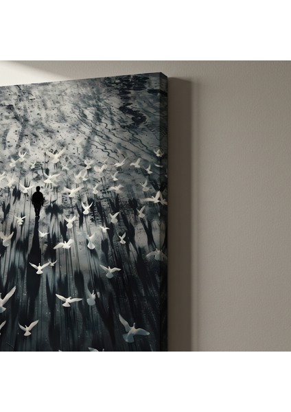 Yalnızlığın Kanatları Soyut Sanat Tablosu indirimleri