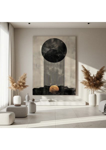 Soyut Geometrik Yağmur Yağışı Tablosu fırsatları