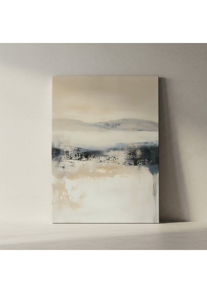 Soyut Manzara Tablosu: Nötr Tonlarda Modern Sanat fiyatları