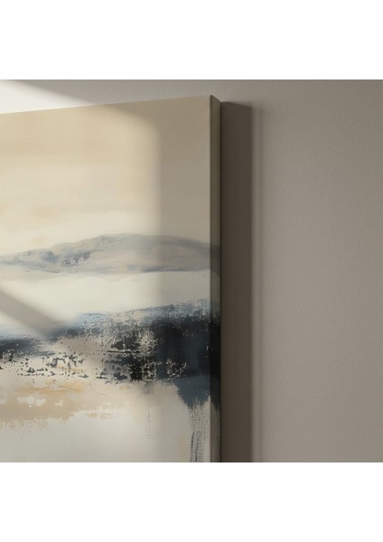 Soyut Manzara Tablosu: Nötr Tonlarda Modern Sanat indirimleri