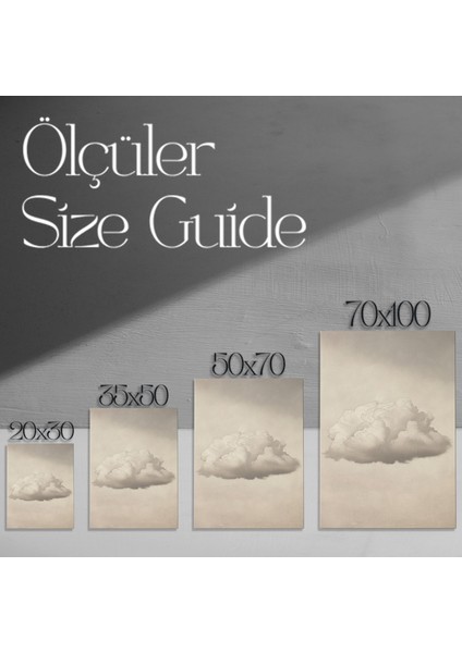 Minimalist Bulut Duvar Tablosu modelleri