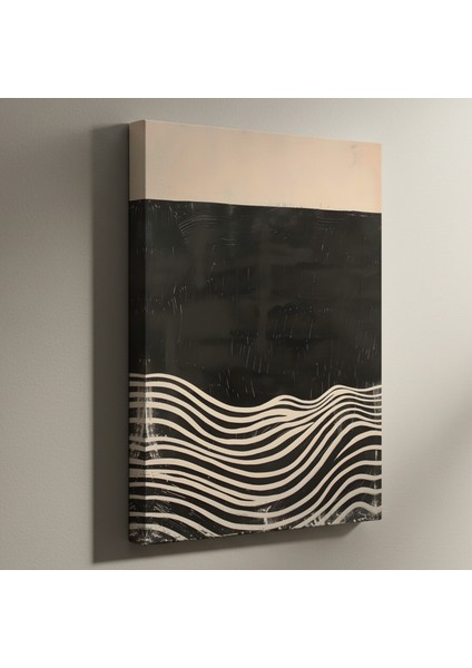 Soyut Dalga Desenli Modern Sanat Tablosu