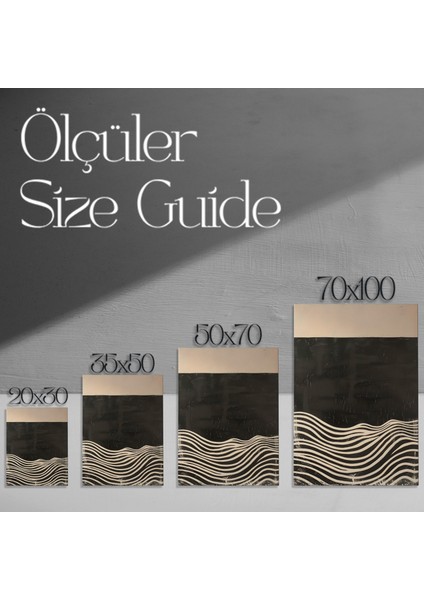 Soyut Dalga Desenli Modern Sanat Tablosu modelleri