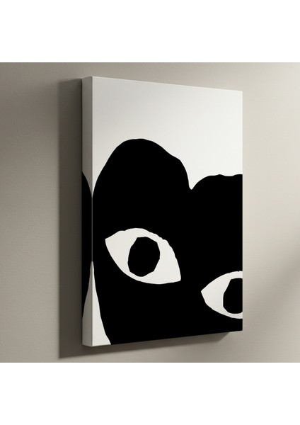 Soyut Gözler Dark Modern Sanat Tablosu