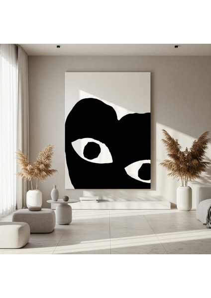 Soyut Gözler Dark Modern Sanat Tablosu fırsatları