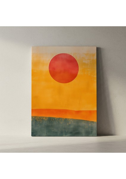 Soyut Minimalist Günbatımı Tablosu fiyatları