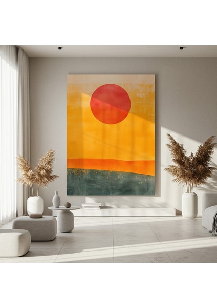 Soyut Minimalist Günbatımı Tablosu fırsatları