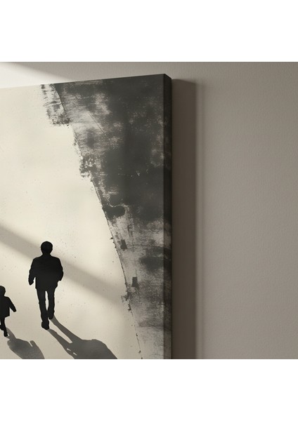 Baba ve Oğlu Silüet Soyut Sanat Tablosu indirimleri