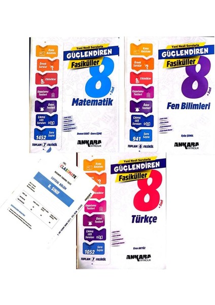 8.sınıf 3'lü Fasikül Set-Okyanus Yayınları Denemeli-