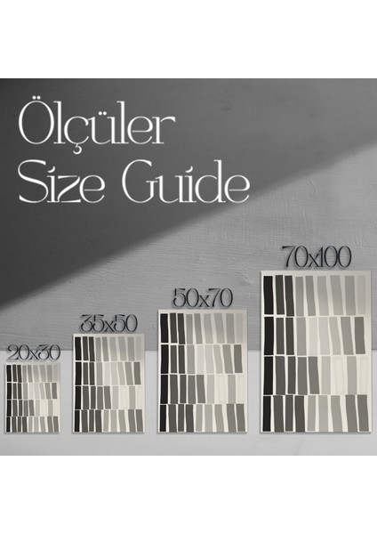 Soyut Gri Tonlar Duvar Tablosu modelleri