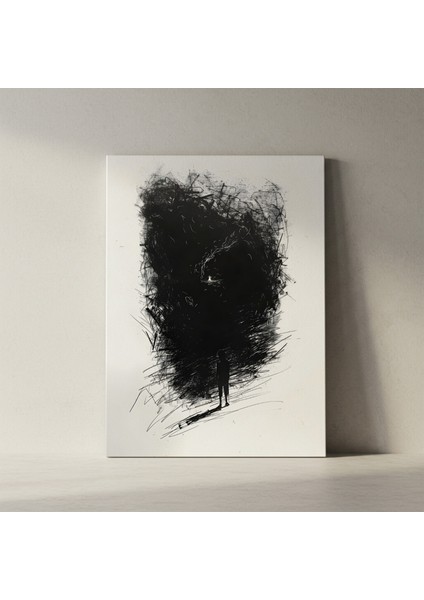 Karanlığın Kalbindeki Işık Soyut Sanat Tablosu fiyatları