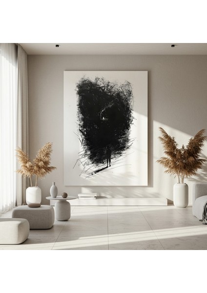 Karanlığın Kalbindeki Işık Soyut Sanat Tablosu fırsatları