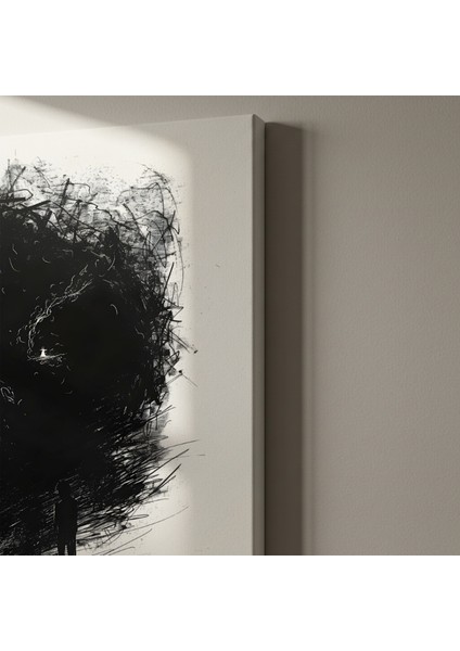 Karanlığın Kalbindeki Işık Soyut Sanat Tablosu indirimleri