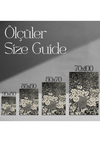 Karanlık Romantik Çiçek Desenli Soyut Sanat Tablosu modelleri