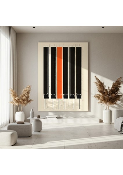 Minimalist Piyano Tuşları Soyut Sanat Tablosu fırsatları