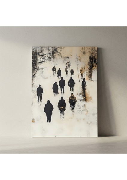 Soyut Insan Silüetleri Soyut Sanat Tablosu fiyatları