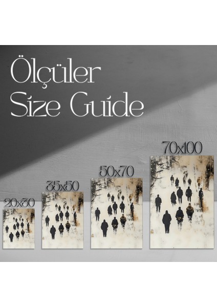 Soyut Insan Silüetleri Soyut Sanat Tablosu modelleri