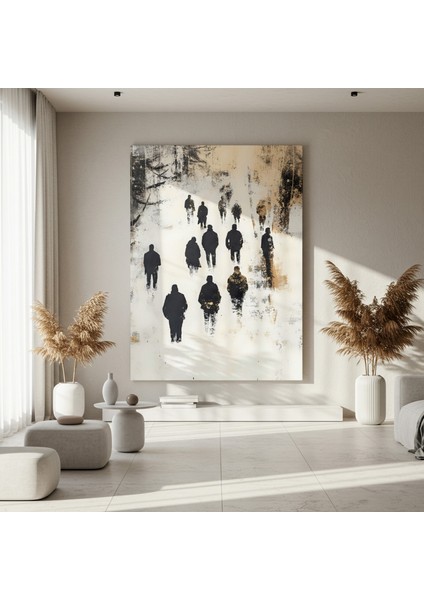 Soyut Insan Silüetleri Soyut Sanat Tablosu fırsatları