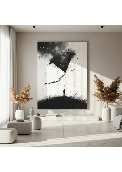 Kozmos Şeklindeki Uçurtma Soyut Sanat Tablosu fırsatları