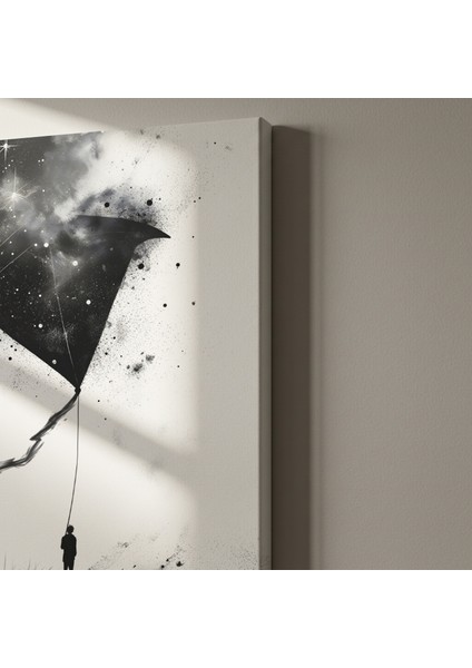 Kozmos Şeklindeki Uçurtma Soyut Sanat Tablosu indirimleri