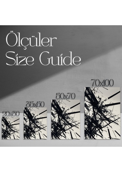 Karanlık Soyut Sanat Tablosu modelleri