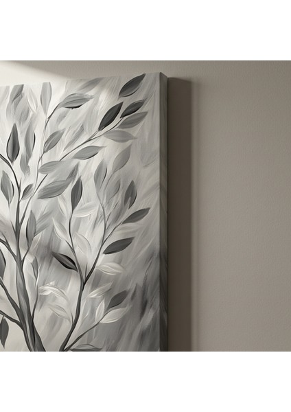 Gri Tonlarda Soyut Ağaç Tablosu indirimleri