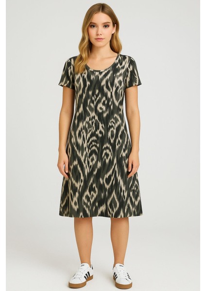 2 Adet Dökümlü Rahat Kalıp Günlük Penye Kumaş Elbise fiyatları