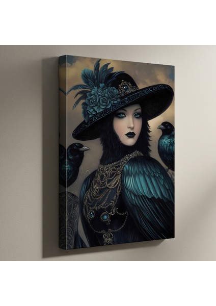 Karanlık Romantizm Tarzı Kadın Portresi Tablosu