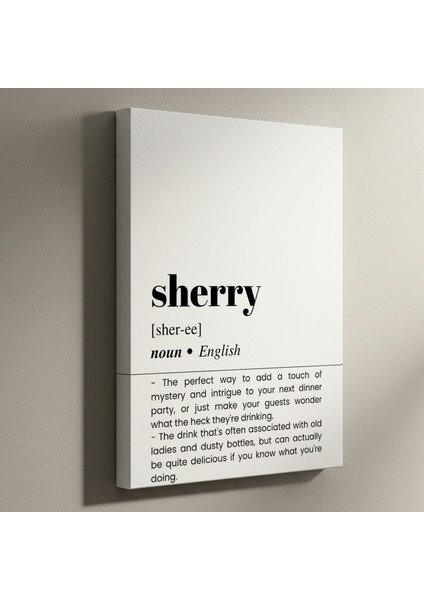 Şık Sherry Kokteyl Tanımı Tablosu